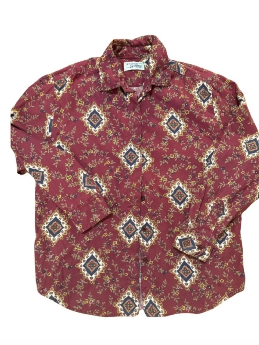 Vintage Western Paisley Floral Button Down *accepting offers